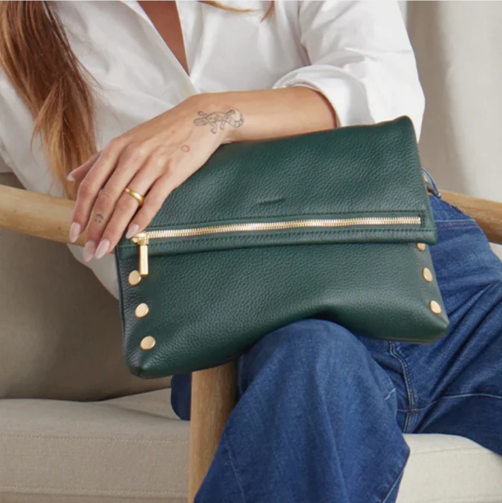 Hammitt VIP Large Grove Green Crossbody Bag